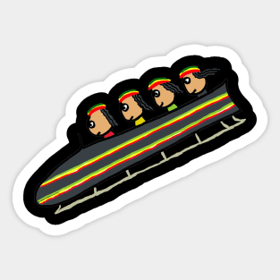 Cool Runnings Jamaican Bobsleigh Team Sticker